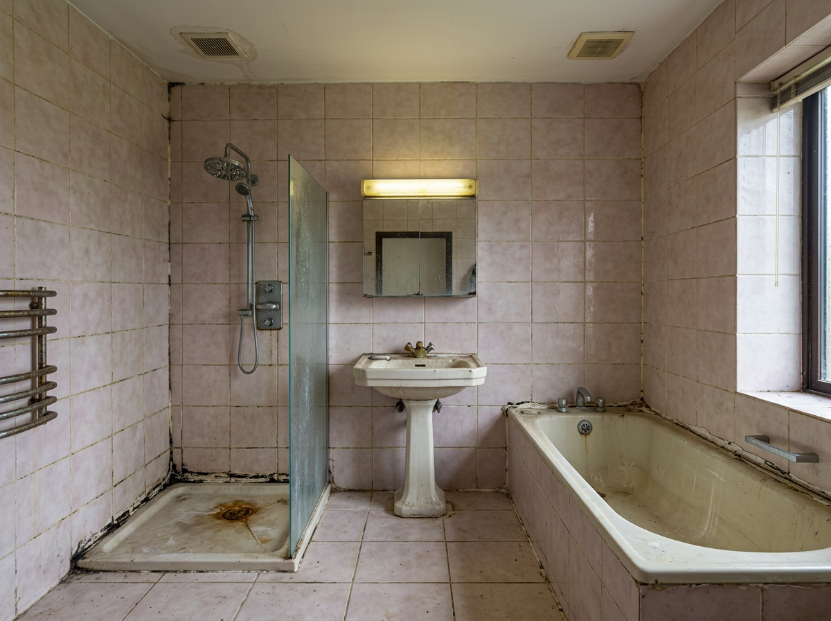 Badezimmer Komplettumbau vorher